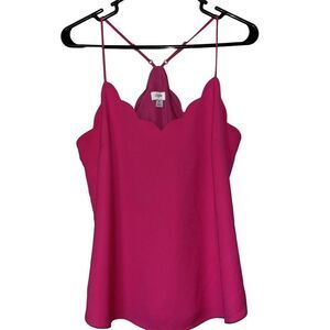 J. Crew Factory Pink Scalloped Camisole